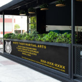 Aangepaste Witte tijger Martial Arts aanpassen Spandoek