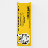 Aangepaste Witte tijger Martial Arts aanpassen Spandoek (Verticaal)