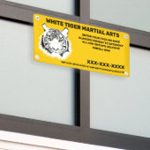 Aangepaste Witte tijger Martial Arts aanpassen Spandoek (Buitenkant Gebouw)
