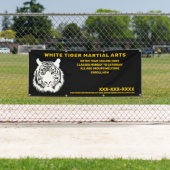 Aangepaste Witte tijger Martial Arts aanpassen Spandoek (Insitu)