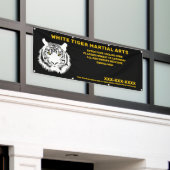 Aangepaste Witte tijger Martial Arts aanpassen Spandoek (Buitenkant Gebouw)