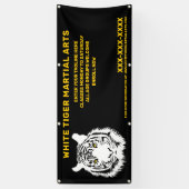 Aangepaste Witte tijger Martial Arts aanpassen Spandoek (Verticaal)