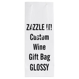 Aangepaste witte wijn met lege Sjabloon Cadeautas