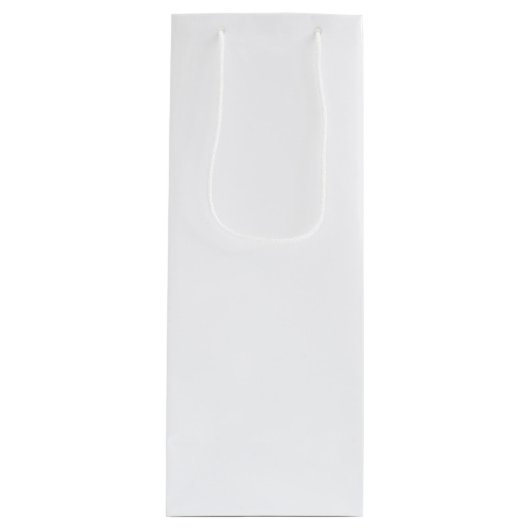 Aangepaste witte wijn met lege Sjabloon Cadeautas (Voorkant)