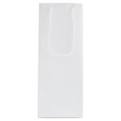 Aangepaste witte wijn met lege Sjabloon Wijn Cadeautas (Voorkant)