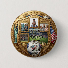 Aangepaste WK Familie Ronde Button 5,7 Cm