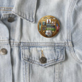 Aangepaste WK Familie Ronde Button 5,7 Cm (In situ)
