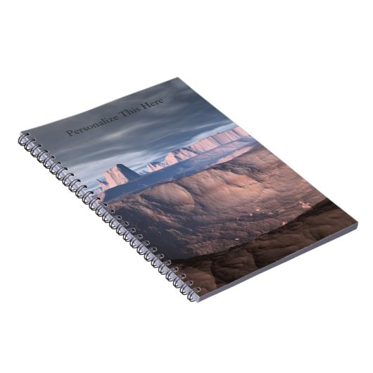 Aangepaste woestijn van ode-spiraallaptop notitieboek (Rechterzijde)