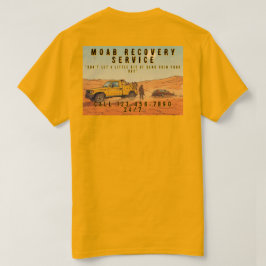 Aangepaste woestijn voertuigberging bergingswagen t-shirt