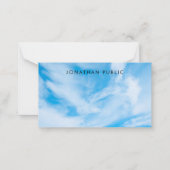 Aangepaste wolken Eenvoudige Sjabloon Naam Script  (Voorkant)