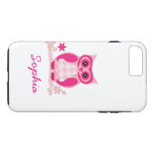 Aangepaste wolkzalf Unieke roovy Roze Owl Case-Mate iPhone Case (Achterkant (Horizontaal))