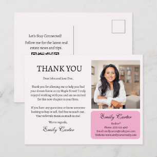 Aangepaste Woningbouw Dank U Briefkaart