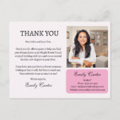 Aangepaste Woningbouw Dank U Briefkaart (Voorkant)