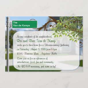 Aangepaste woningopwarming Verzameling uitnodiging