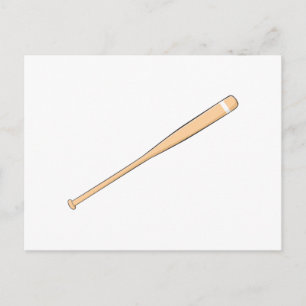 Aangepaste Wooden Baseball Softball Bat-uitnodigin Uitnodiging Briefkaart
