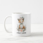 Aangepaste Woodland Fox Mok met Naam (Links)