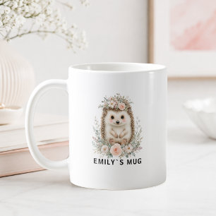 Aangepaste Woodland Hedgehog Mok met Naam