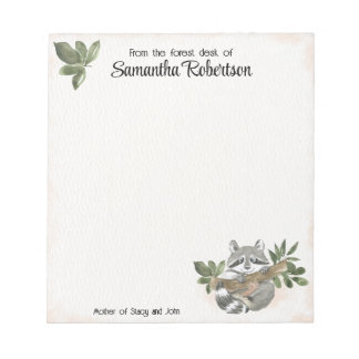 Aangepaste Woodland Notitieblok Moederdag Geschenk