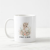 Aangepaste Woodland Unicorn Mok met Naam (Links)