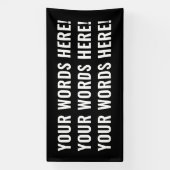 Aangepaste woordbanner spandoek (Verticaal)