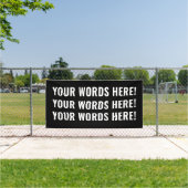 Aangepaste woordbanner spandoek (Insitu)