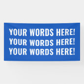 Aangepaste woordbanner spandoek (Horizontaal)