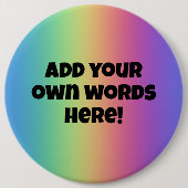 Aangepaste woorden Kleurrijke Button (Voorkant)