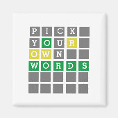 Aangepaste woorden magneet (Voorkant)