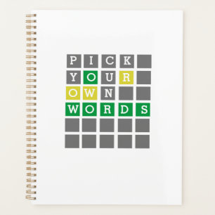 Aangepaste woorden planner