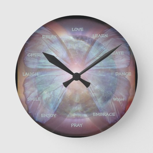 Aangepaste woorden | Prayer Clock Ronde Klok (Voorkant)
