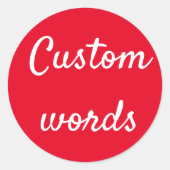 Aangepaste woorden stickers (Voorkant)