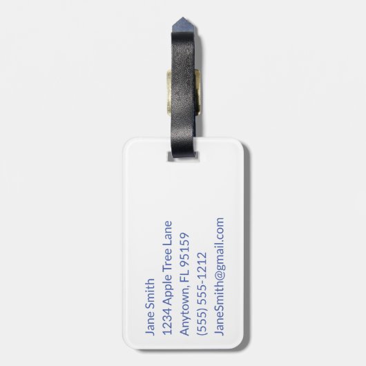 Aangepaste woordpuzzle-activering bagagelabel (Achterkant verticaal)