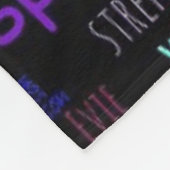 Aangepaste Word Cloud Sherpa Fleece Deken (Hoek)