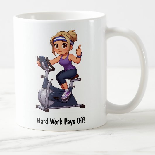 Aangepaste Workout op een Fiets Koffiemok