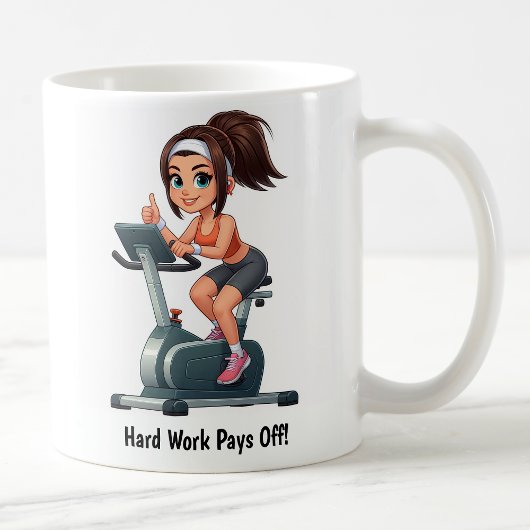 Aangepaste Workout op een Fiets Koffiemok