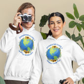 Aangepaste World Tour Aarde in Zonnebloemen Cool T Hoodie