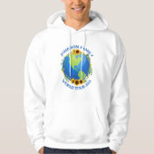 Aangepaste World Tour Aarde in Zonnebloemen Cool T Hoodie (Voorkant)