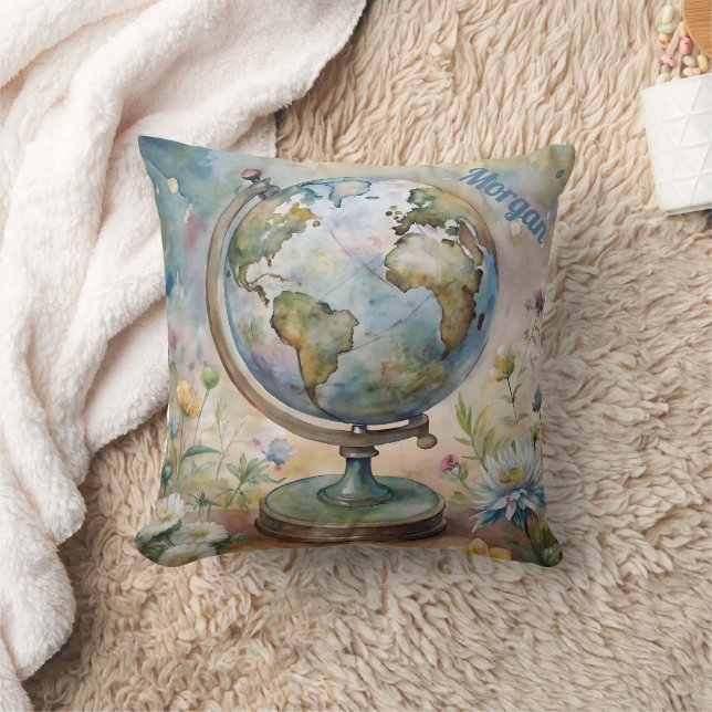 Aangepaste  World Travel Art Kussen (Deken)