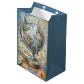 Aangepaste  World Travel Art Medium Cadeauzakje (Voorkant Gekanteld)