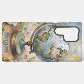 Aangepaste World Travel Art Samsung Galaxy Hoesje (Achterkant horizontaal)