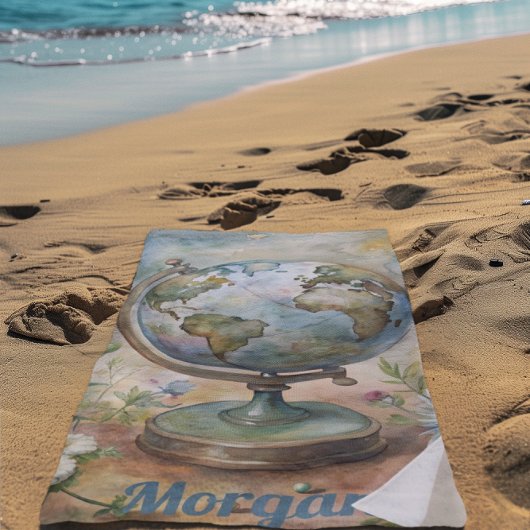 Aangepaste  World Travel Art Strandlaken