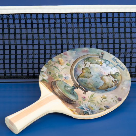 Aangepaste World Travel Art Tafeltennisbatje (Insitu)
