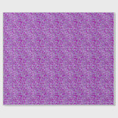 Aangepaste Wrapping Papier Violet Ditsy Patroon (Vlak)