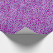 Aangepaste Wrapping Papier Violet Ditsy Patroon (Hoek)