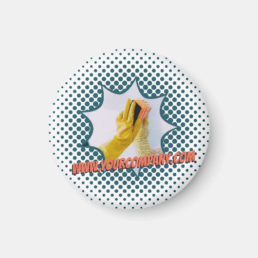 Aangepaste WWWW voor speciale reinigingsservice Magneet (Voorkant)