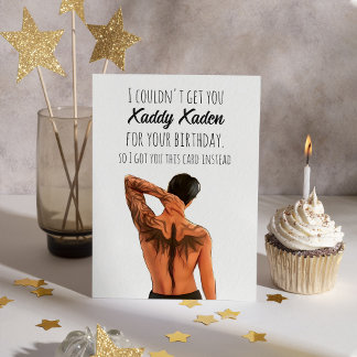 Aangepaste Xaddy Xaden Bookish Funny Verjaardag Ka Feestdagenkaart