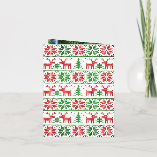 Aangepaste Xmas elf foto in een huisdier (Achterkant)