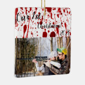 Aangepaste XMAS-Ornament bloedplaatjesampier Keramisch Ornament (Rechts)