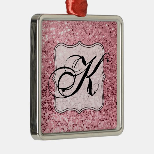 Aangepaste XMAS Ornament Roos Gold Glitter (Rechts)