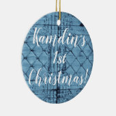 Aangepaste XMAS-Ornament Rustic Tin Panel Ceilin Keramisch Ornament (Rechts)
